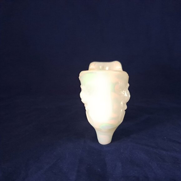 Fenton Iridescent Glass Shoe Figurine With Floral Design - Picture 4 of 11